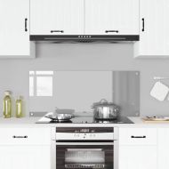 Кухненски заден панел Светлосиво 120 x 50 x 0,6 см