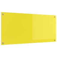 Кухненски заден панел Жълто 110 x 50 x 0,6 см закалено стъкло