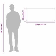 Кухненски заден панел Жълто 110 x 50 x 0,6 см закалено стъкло