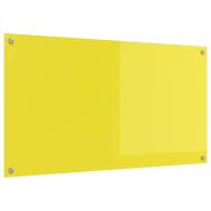 Кухненски заден панел Жълто 110 x 60 x 0,6 см закалено стъкло