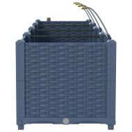 Градински саксии Сив 120 x 40 x 37.5 см Стомана