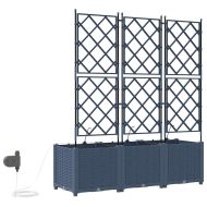 Градински саксии Сив 120 x 40 x 142 cm Стомана