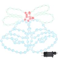 Коледен звънец с 144 LED светодиода Многоцветен 56 x 46 см ПВЦ