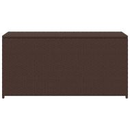 Градински сандък за съхранение, кафяв, 120x50x60 см, полиратан