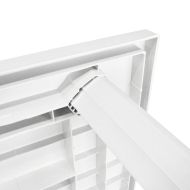 Градинска маса, бяла, 126x76x72 см, пластмаса