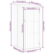 Градинска барака, антрацит, 87x98x159 см, поцинкована стомана