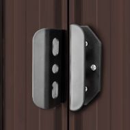 Градинска барака за съхранение, кафява, 194x121x181 см, стомана