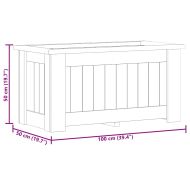 Повдигната леха, 100x50x50 см, импрегнирано борово дърво