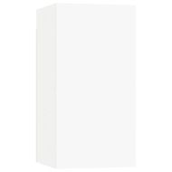 ТВ шкафове, 2 бр, бели, 30,5x30x60 см, инженерно дърво