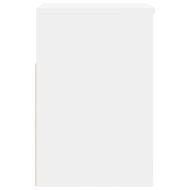 Пейка за обувки, бяла, 60x30x45 см, инженерно дърво