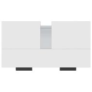 Шкаф за баня, бял, 64,5x33,5x59 см, инженерно дърво