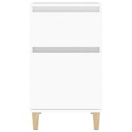 Нощни шкафчета, 2 бр, бяло, 40x35x70 см