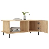 Кафе маса, дъб сонома, 90x50x40 см, инженерно дърво