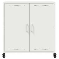 Бюфет, бял, 68x39x72 см, стомана