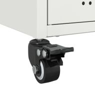 Бюфет, бял, 68x39x72 см, стомана