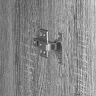 Висок шкаф Сив сонома 31.5 x 32 x 124 см Инженерно дърво