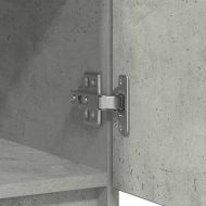 Бюфет с чекмеджета, бетонно сив, 71x35x84 см, инженерно дърво