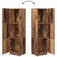 Висок шкаф Старо дърво 31.5 x 32 x 122.5 см