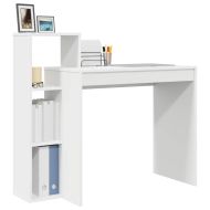 Бюро с рафт Бяло 100 x 40 x 90 cm Инженерно дърво