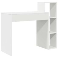 Бюро с рафт Бяло 100 x 40 x 90 cm Инженерно дърво