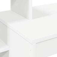Бюро с рафт Бяло 100 x 40 x 90 cm Инженерно дърво