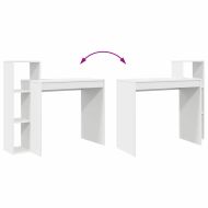 Бюро с рафт Бяло 100 x 40 x 90 cm Инженерно дърво