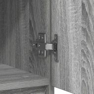 Бюфет с чекмеджета, сив сонома, 71x35x84 см, инженерно дърво