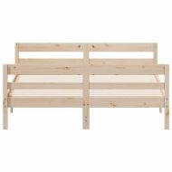 Рамка за легло без матрак, 120x200 см, масивна чамова дървесина