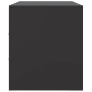 ТВ шкаф, черен, 99x39x44 см, стомана