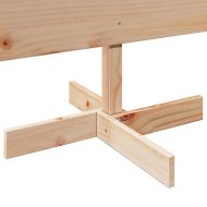 Дървена коледна елха за декорация 150 см масивно чамово дърво