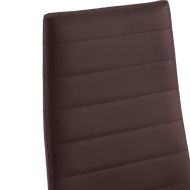 Трапезен комплект, седем части, кафяв