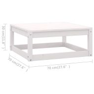 Градински лаундж комплект, 7 части, с възглавници, бор масив