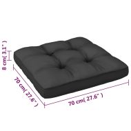 Градински лаундж комплект, 6 части, с възглавници, масив бор