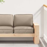 Комплект възглавници за палет 2 pcs Таупе Оксфордска тъкан