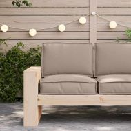 Комплект възглавници за палет 2 pcs Таупе Оксфордска тъкан