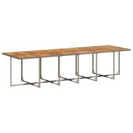 Градински комплект от 13 части с възглавници сив полиратан