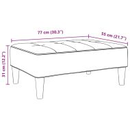 Табуретка, тъмнозелена, 77x55x31 см, кадифе