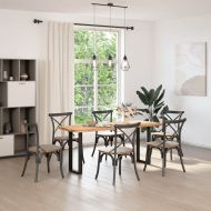 Крака за конзолна маса, U-образни, 2 бр., черни, 28 x (72-73) см, стомана