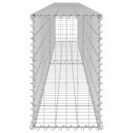 Габионна стена с капаци, поцинкована стомана, 300x30x50 см
