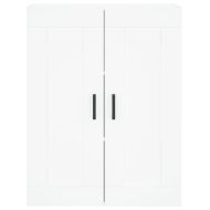 Висок шкаф, бял, 69,5x34x180 см, инженерно дърво