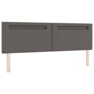 Рамка за легло с матрак с матрак Сив 180 x 200 cm Изкуствена