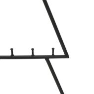 Метална коледна елха за декорация черна 60 см