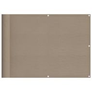 Балконски параван таупе 75x800 см 100% полиестер оксфорд