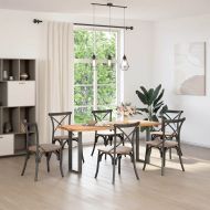 Крака за конзолна маса, U-образни, 2 бр., антрацит, 28 x (72-73) см, стомана