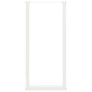 Крака за бар маса, U-образни, 2 бр., бели, 40 x (100-101) см, стомана