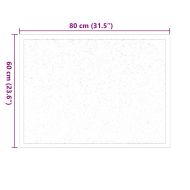 Мат за врата Черно 60 x 40 x 1.2 см Тедди плат