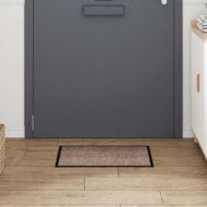 Мат за врата Бежово 60 x 40 x 1.2 см Тедди плат