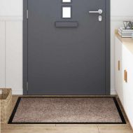 Мат за врата Бежово 60 x 40 x 1.2 см Тедди плат