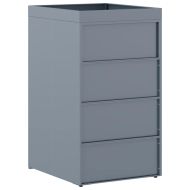 Склад за контейнери с покрив за растения за единичен контейнер 240L