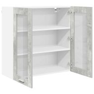 Висящ шкаф Riga Циментено сиво 80 x 31 x 80 см Инженерно дърво